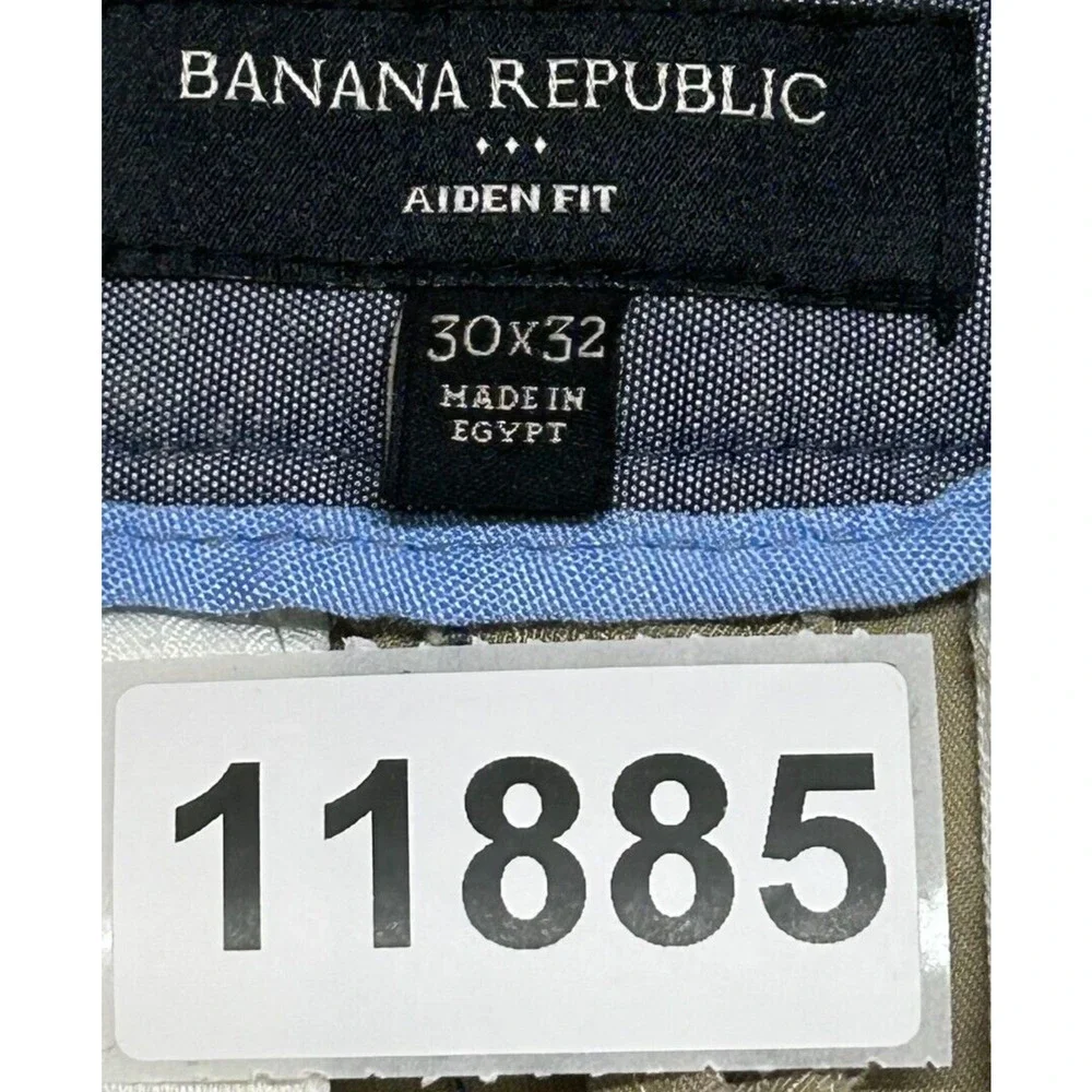 Banana Republic Pants Mens 30X32 Beige Chino Actual 30X31 Aiden Fit Cotton‎